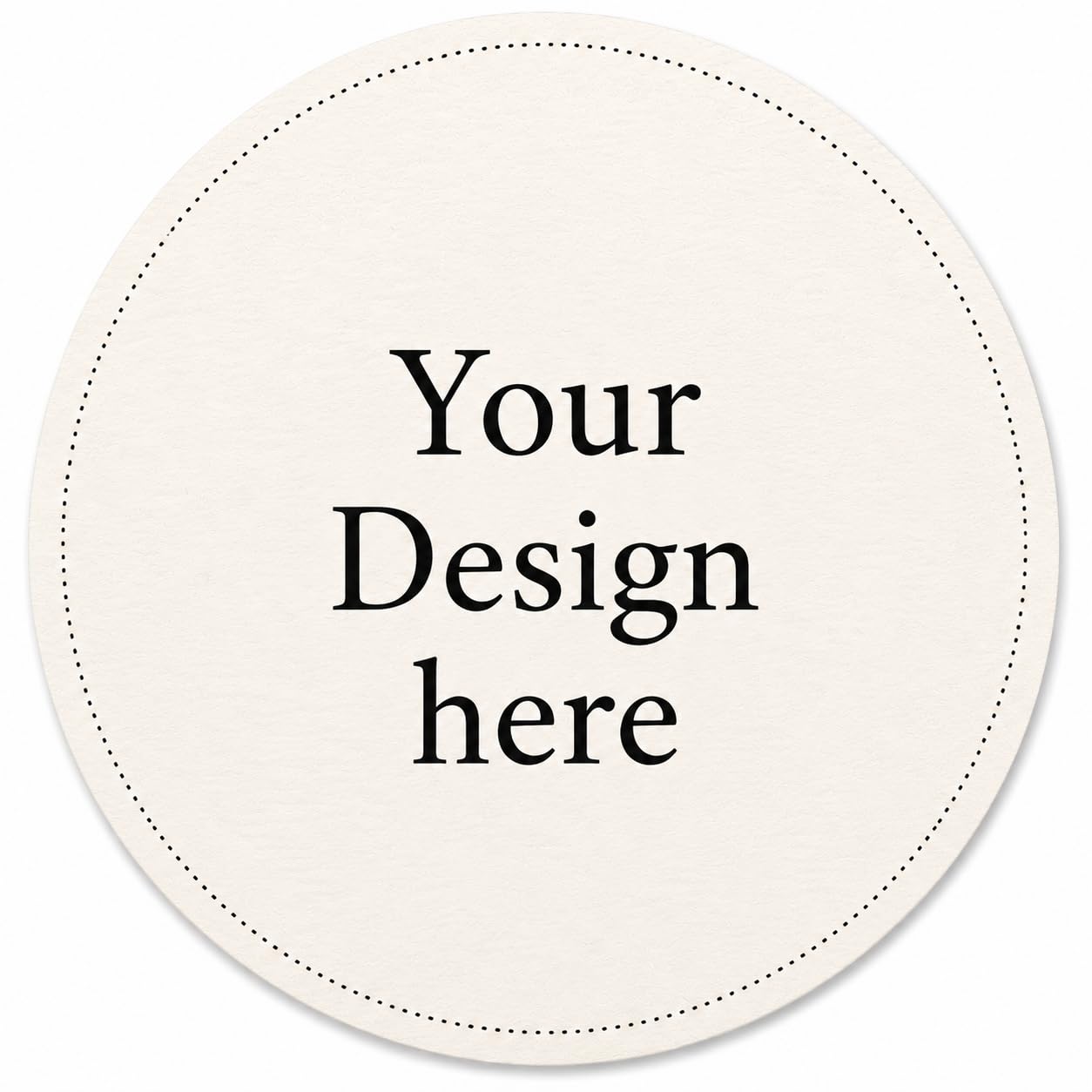 Custom Printed Handmade Paper Coasters 3.5" — 1 of 6