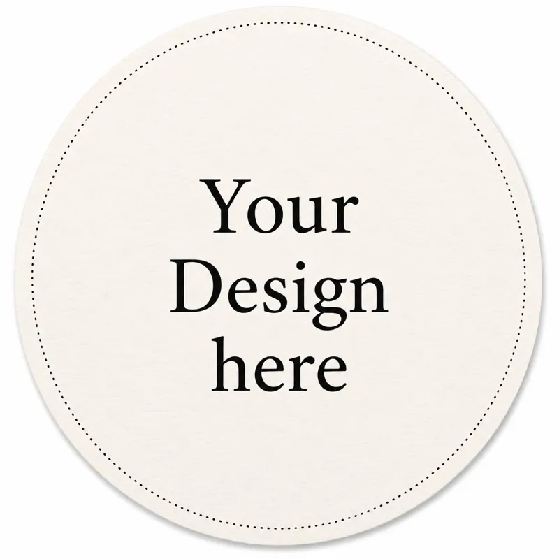 Custom Printed Handmade Paper Coasters 3.5" — 1 of 6